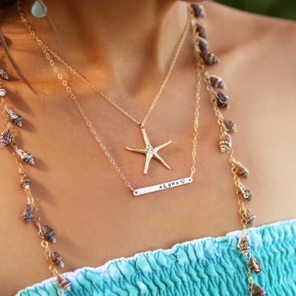 🆕14K Gold Filled Starfish Necklace